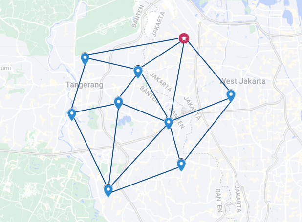 Contoh Traveling Salesman Problem