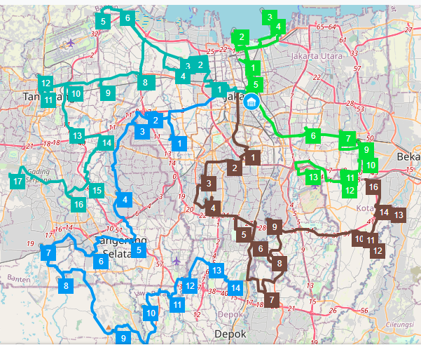 Ilustrasi tanpa clustering